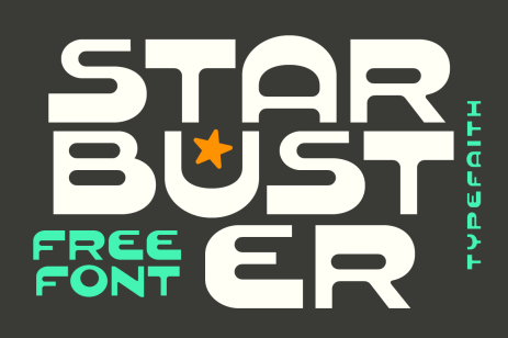 Starbuster A geometric font