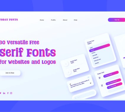 30 Versatile Free Serif Fonts for Websites and Logos