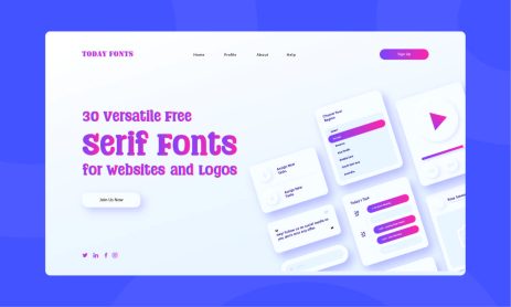 30 Versatile Free Serif Fonts for Websites and Logos