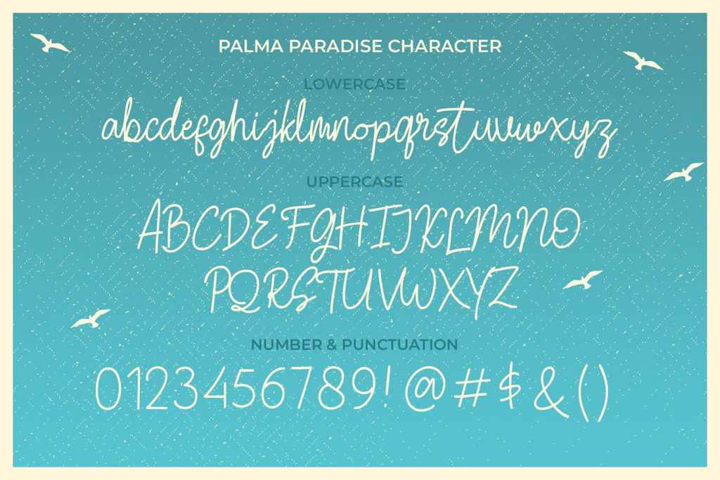 Palma Paradise: A Retro Font Character Set