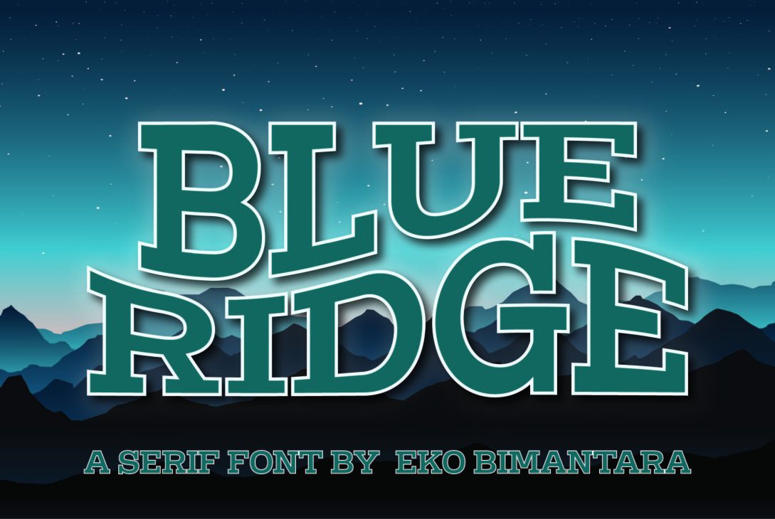 Blue Ridge Font