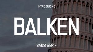 35+ Free Fonts: Balken