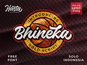 35+ Free Fonts: Bhineka Bold Script