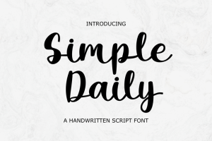 35+ Free Fonts: Simple Daily