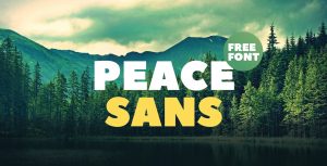 30+ Free Fonts for Commercial Use: Peace Sans