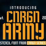 A Bold, Free, and Stencil Font: CORGN ARMY