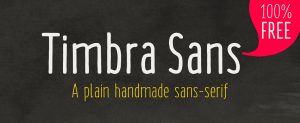 30+ Free Fonts for Commercial Use: Timbra Sans