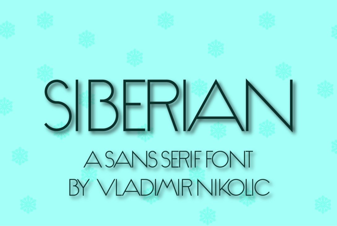 siberian sans serif font