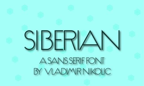 siberian sans serif font