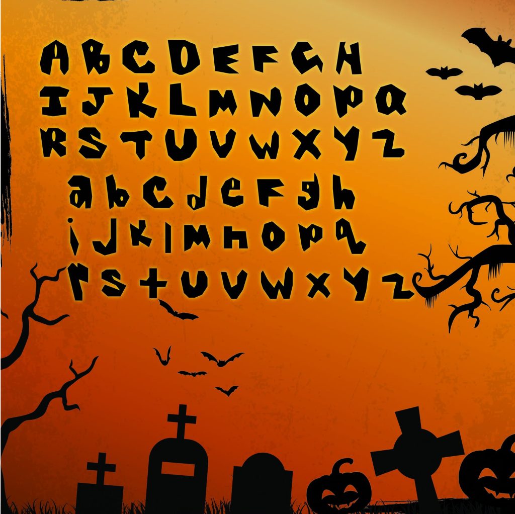 Spooky Boo: A Halloween Font Character Set