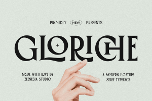 41+ Fresh Fonts: Gloriche