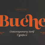 A Curvy Serif Font: Buche