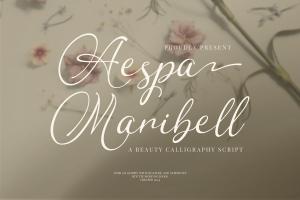 41+ Fresh Fonts: Aespa Maribell