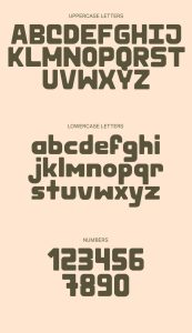 Chido: A Free Retro Sans Serif Font Character Set