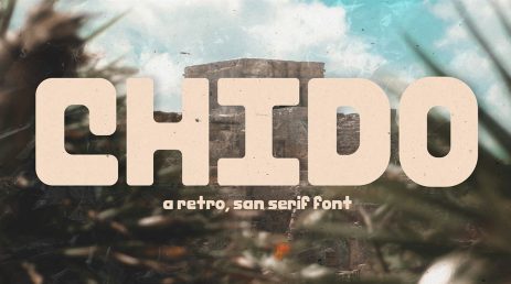 A Free Retro Sans Serif Font: Chido