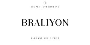 41+ Fresh Fonts: Braliyon Font