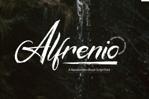 41+ Fresh Fonts: Alfrenio 