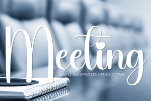 41+ Fresh Fonts: Meeting