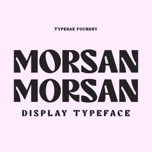 41+ Fresh Fonts: Morsan