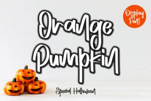 41+ Fresh Fonts: Orange Pumpkin