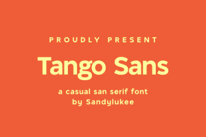 30+ Free Fonts for Commercial Use: Tango Sans