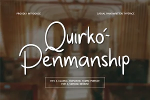 30+ Fresh and Free Fonts: Quirko Penmanship