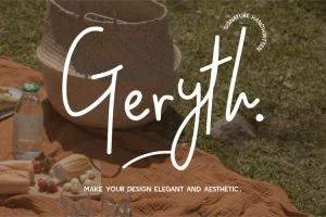 30+ Fresh and Free Fonts: Geryth Font