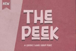 30+ Fresh and Free Fonts: The Peek Font 