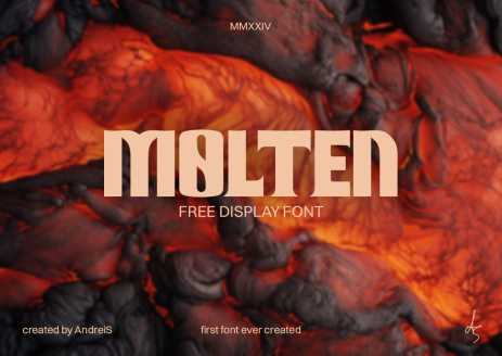 Molten Disply Font