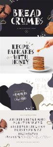 Creative Fonts: Bread Crumbs Font