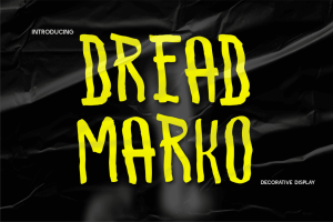 30+ Fresh and Free Fonts: Dreadmarko Font