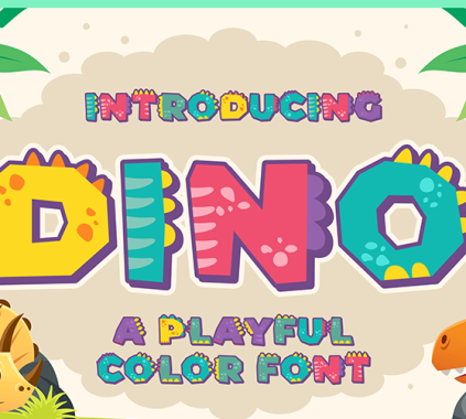 A Children's Font: Dino