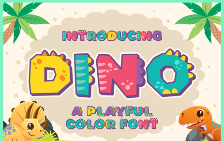 A Children's Font: Dino