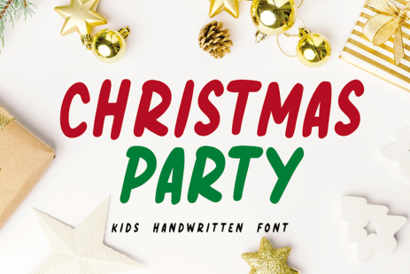 A Playful Christmas Font: Christmas Party