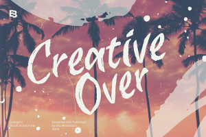 30+ Fresh and Free Fonts: Creative Over