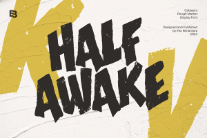 30+ Fresh and Free Fonts: Half Awake