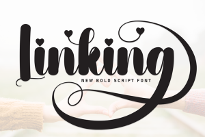 30+ Fresh and Free Fonts: Linking Font