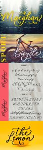 Creative Fonts: Maeghan Calligraphy Font