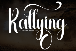 30+ Fresh and Free Fonts: Rallying Font