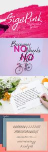 Creative Fonts: Signpink Best Font