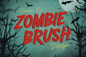 30+ Fresh and Free Fonts: Zombie Brush