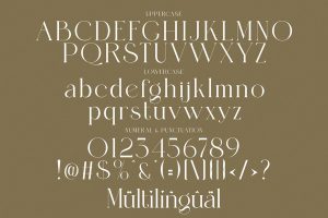 Luxurious Branding Fonts: Mangro Character Set