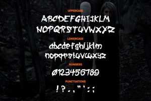 A Horror Font: Queens of the Apocalypse Character Set