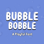 Rounded Fonts: Bubble Bobble