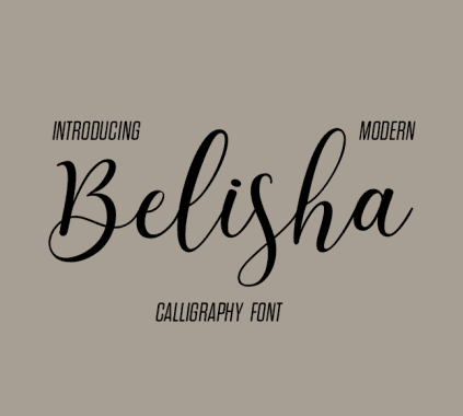 Free Wedding Fonts: Belisha