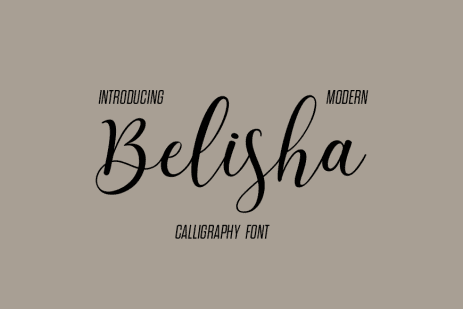 Free Wedding Fonts: Belisha