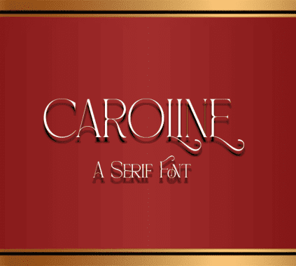 Stylish Serif Fonts: Caroline