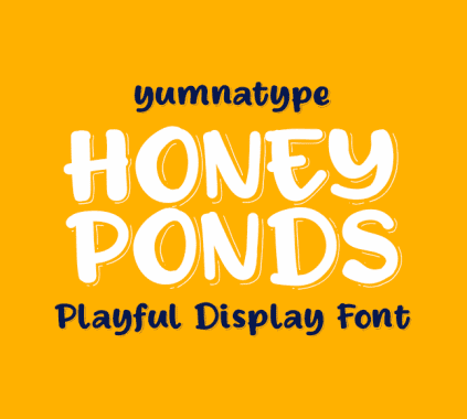 Display Fonts: Honey Ponds