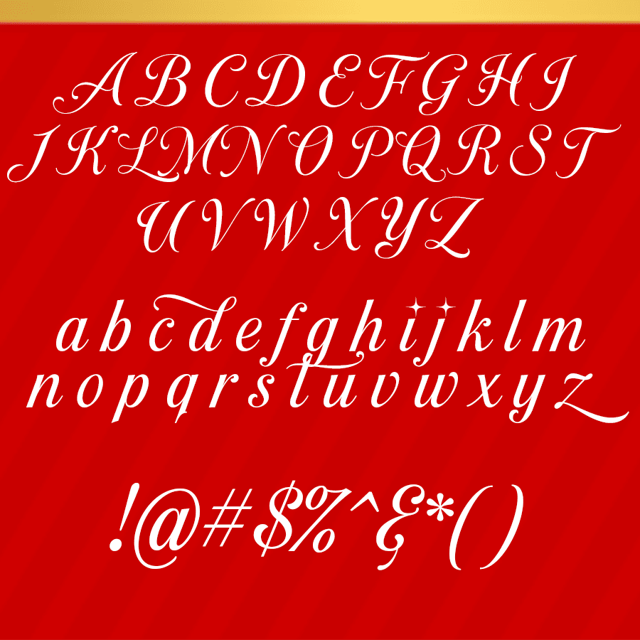 Fresh Christmas Fonts: Last Christmas Character Set