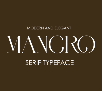 Luxurious Branding Fonts: Mangro